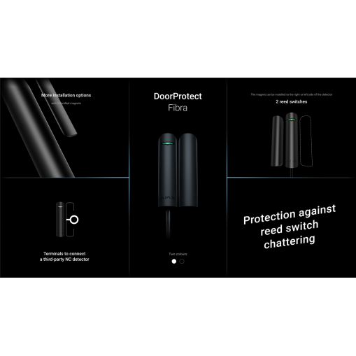 Ajax Fibra DoorProtect Noir