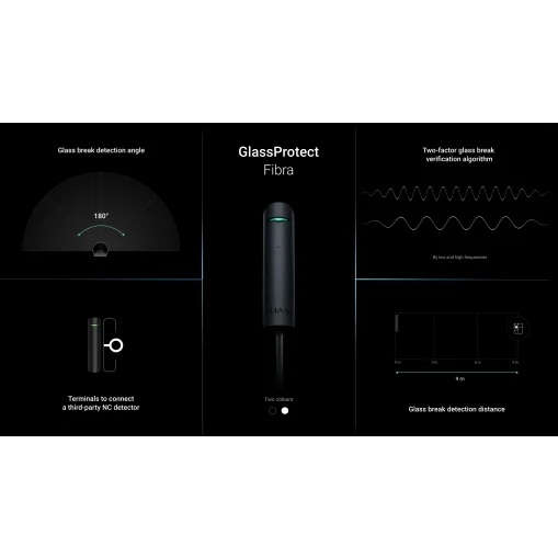 Ajax Fibra GlassProtect Noir