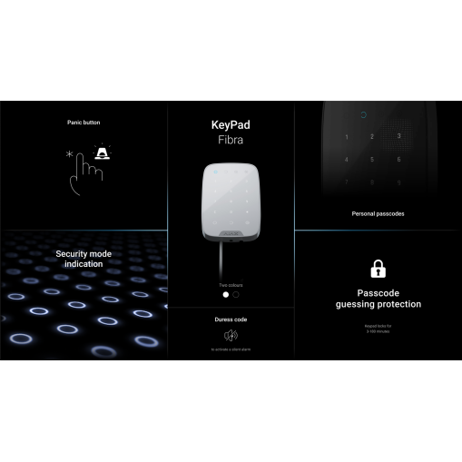 Ajax Fibra KeyPad blanc