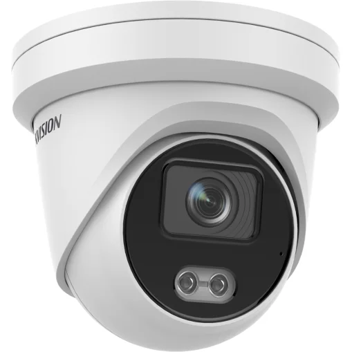 HIKVISION Caméra IP Turret 24/7 imagerie couleur avec microphone, 4MP ColorVu