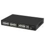Commutateur PoE 24 ports PoE, 2 ports Gigabit, 1 SFP Gigabit