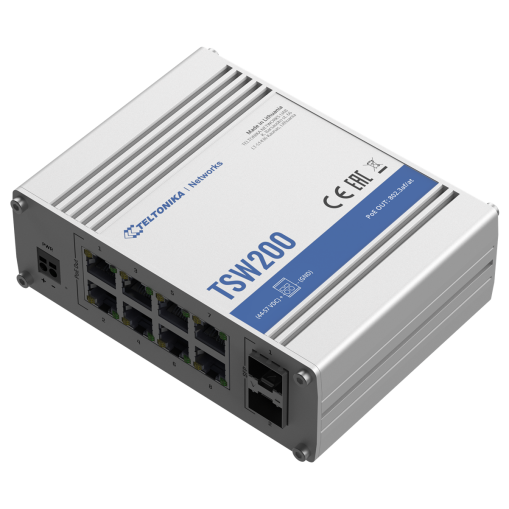 Teltonika TSW200 Switch PoE+ 8 10/100/1000, 2