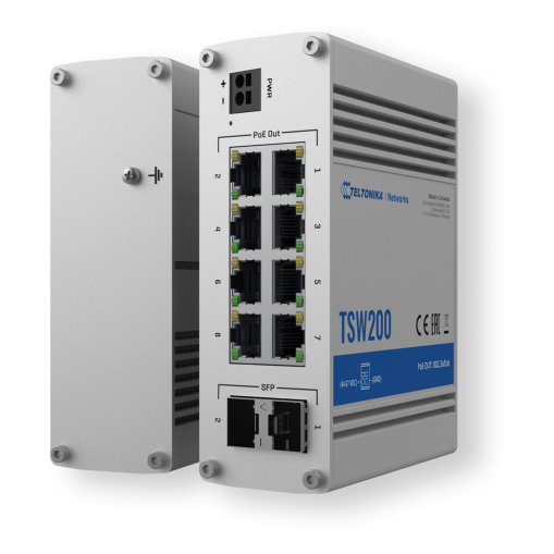 Teltonika TSW200 Switch PoE+ 8 10/100/1000, 2