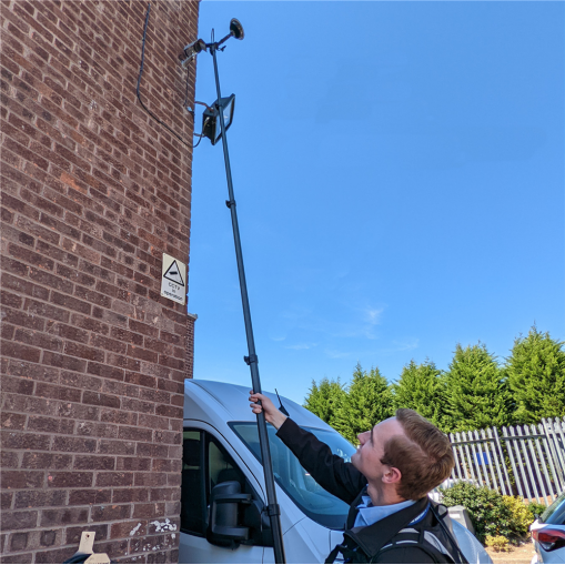 Dragonfly kit de nettoyage CCTV avec tige 7m