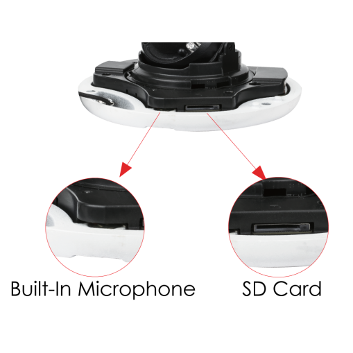 Provision DMA-340IPEN-28 10m IR 4MP Analyse KI fixe Lens Mini-Dome/Turret Anti-Vandal Camera