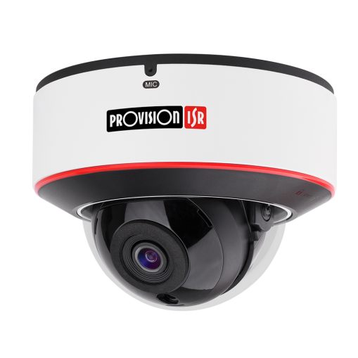 Provision DAI-340IPEN-28 20m IR 4MP DDA Analytics Lens fixed Dome/Turret Anti-Vandal Camera