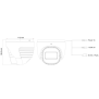 Provision DI-380IPE-MVF 40m IR 8MP Lentille variable motorisée Dôme à tourelle