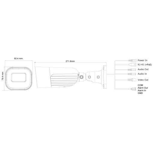 Provision I6-320LPR-MVF1 60M IR 2MP Objectif motorisé LPR Caméra bullet