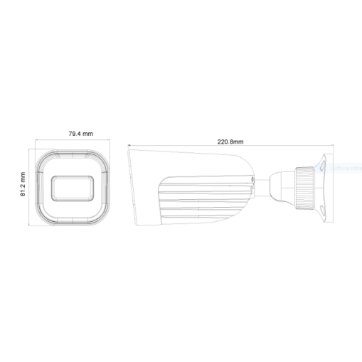 Provision I4-340AD-MVF 40M IR 4MP Déterrence active Caméra bullet à objectif motorisé