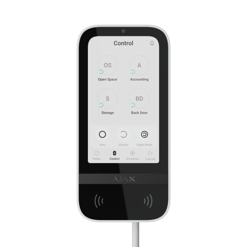 KeyPad TouchScreen Fibra blanc