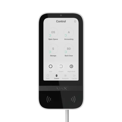 KeyPad TouchScreen Fibra blanc