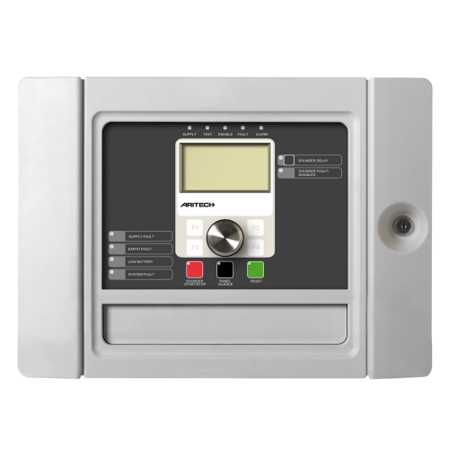 2X Centrale dalarme incendie adressable, 1 boucle, petit boîtier
