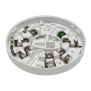2X Accessoires pour détecteurs intelligents de la série Excellence - Socle standard, blanc