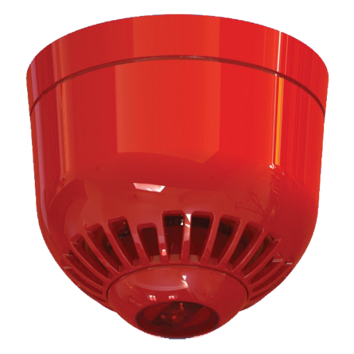 Aritech Série 2000 Sirène/alarme visuelle à montage au plafond, multi-tons avec socle plat