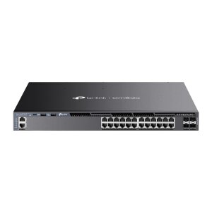 Omada 24-Port Gigabit Stackable L3 Managed Switch with 4...