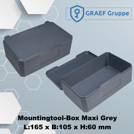 Mountingtool Box Maxi Grey 165x105x60 mm