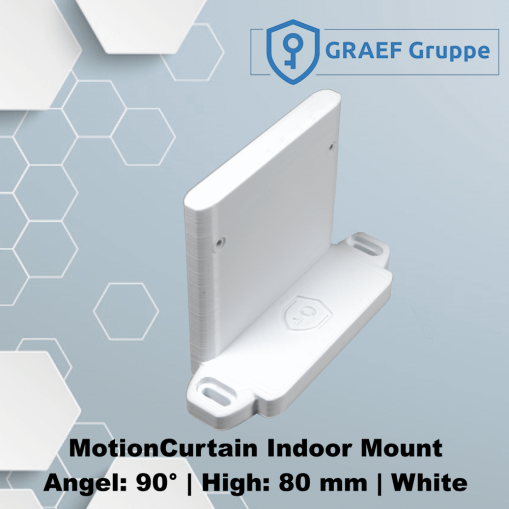 MotionCurtain Indoor Mount 90° 80mm High White