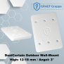 Dualcurtain Outdoor Wall Mount-12-18 3° white