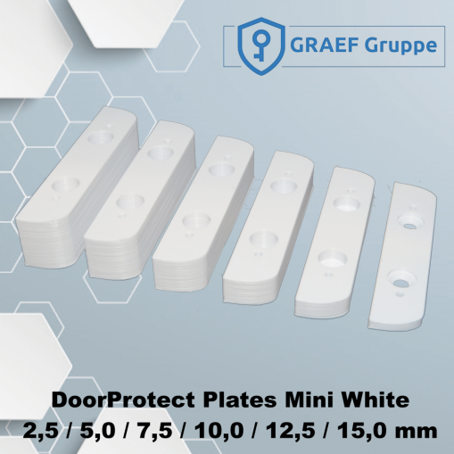 DoorProtect Plates Mini White 2,5 / 5 / 7,5 / 10 / 12,5 / 15 mm